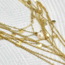 Proud Pearls new collection Goddesses layered necklaces