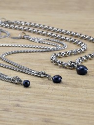 Proud Pearls new collection Black Pearls stainless steel necklaces & bracelets