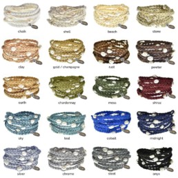 Proud Pearls new collection Bohemian vegan suede braided wraps