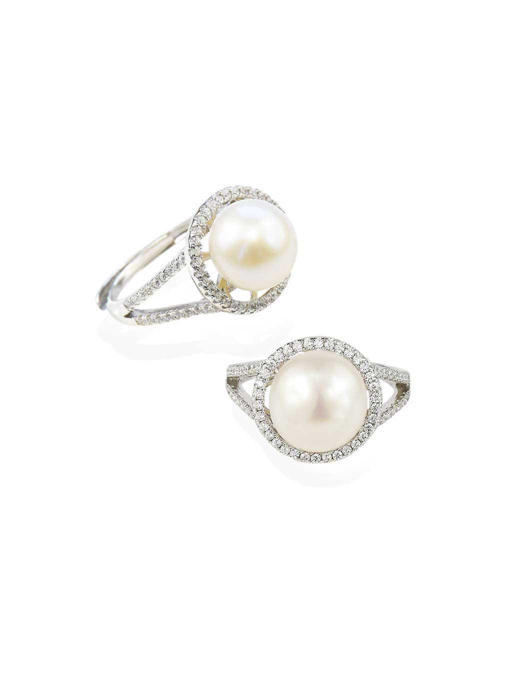 Ring met parel en zirkonia's | Proud Pearls® ⚪⚪⚪⚪⚪ official website The ❤️