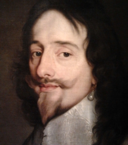 De Parel van Karel pareloorbel mannen portret van Karel I Anthony van Dyck