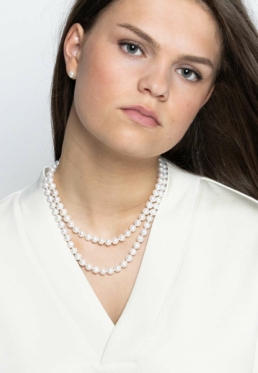 Proud Pearls parelkettingen Maxima tweesnoer