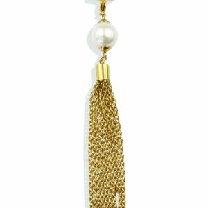 Pearl Pin Golden Tassel