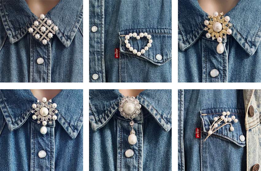 Proud Pearls Brooches Crystals & Pearls