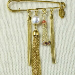 Pearl Pin Gold Glow