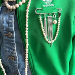 Pearl Pin Mix Silver