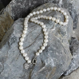 Handmade pearl necklaces from the Claude X Proud Pearl collection